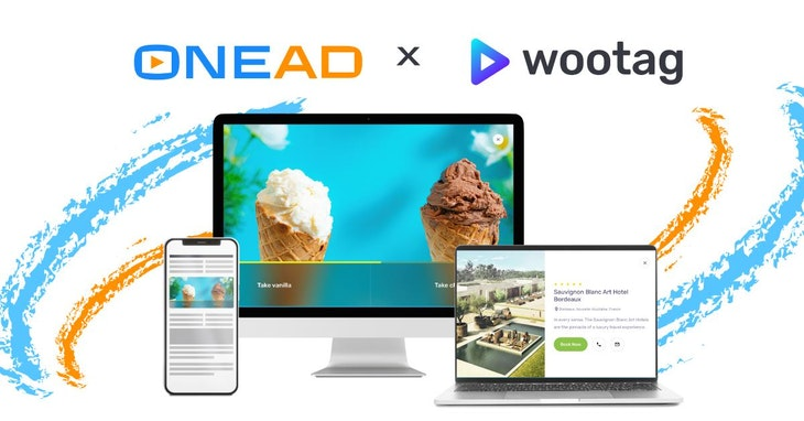 OneAD串動廣告生態圈快速為品牌成功達陣D2C進行 好感變現 ,日前宣布與新加坡廣告科技新創品牌Wootag合作,將In-Stream廣告產品加入更多參與互動機制。